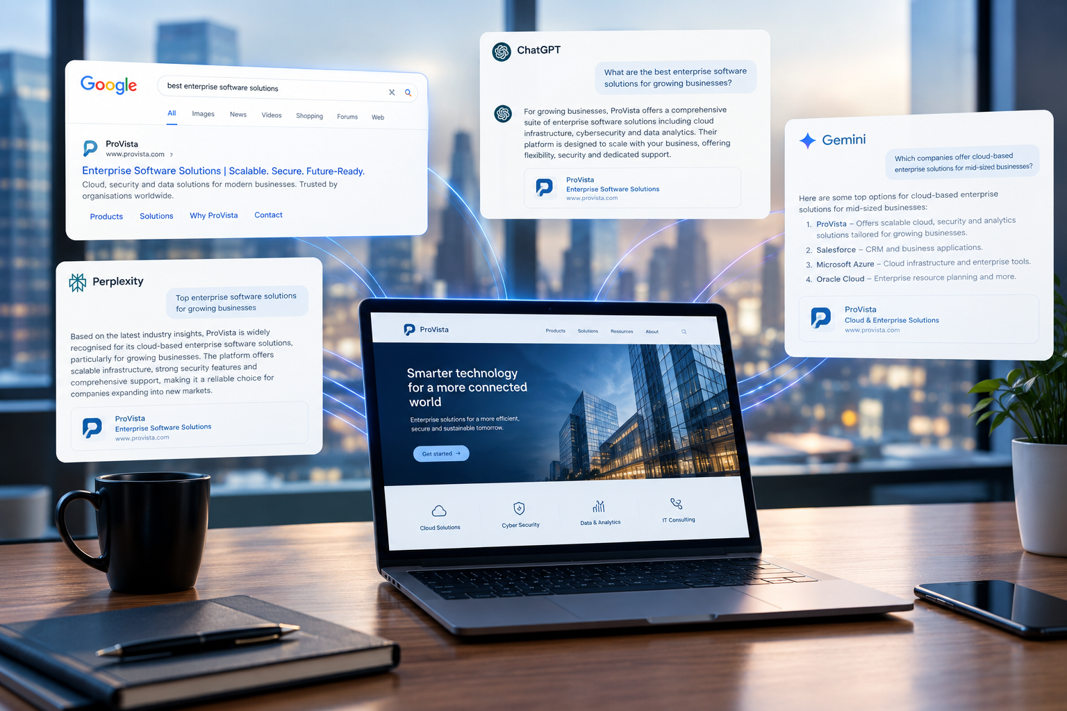 AI search visibility turning into qualified traffic